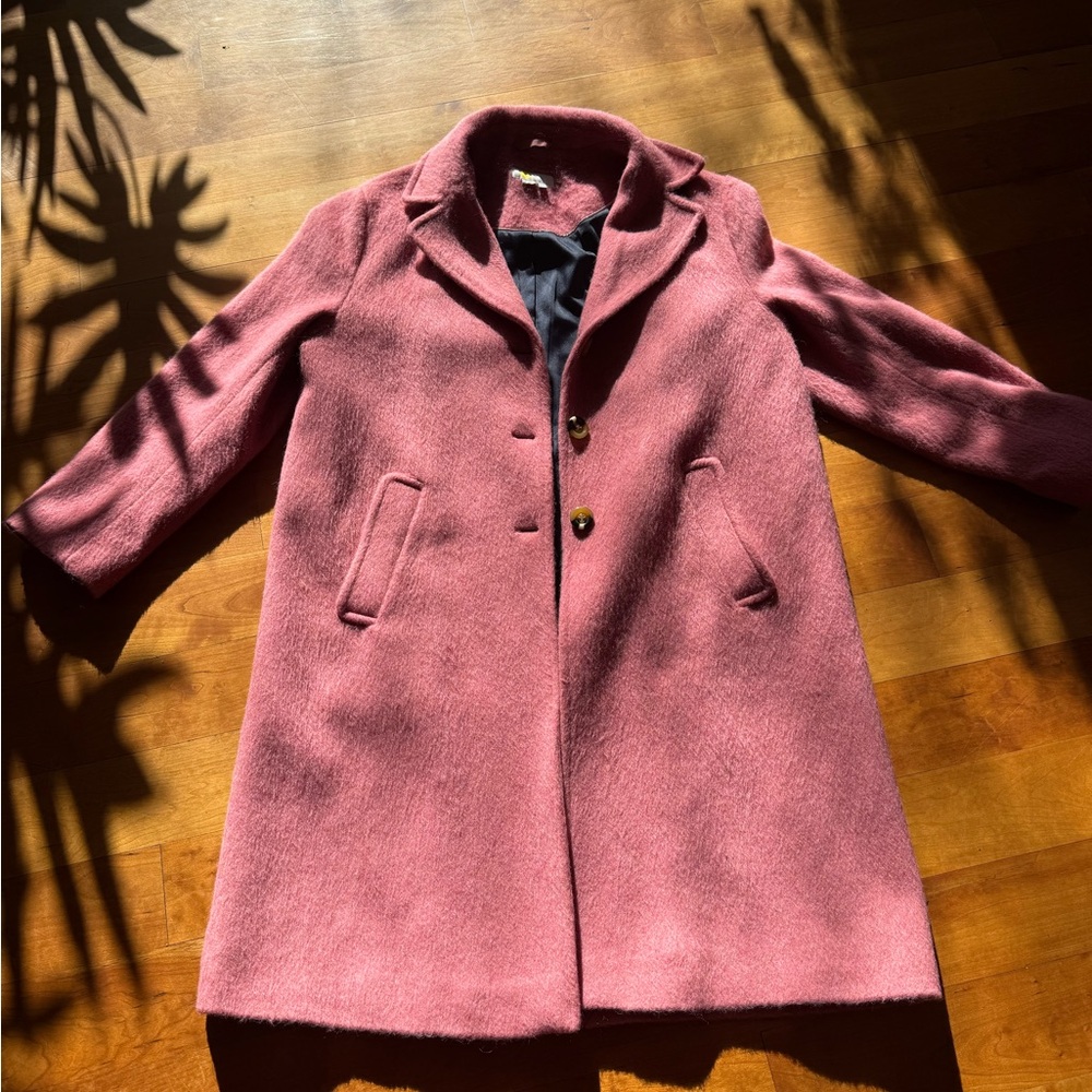 Elegant Boden Dusty Pink Mohair Coat